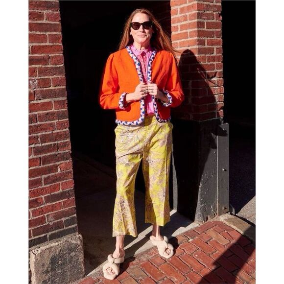 Alix of Bohemia Marilou Blood Orange Jacket Size Medium - Picture 4 of 12